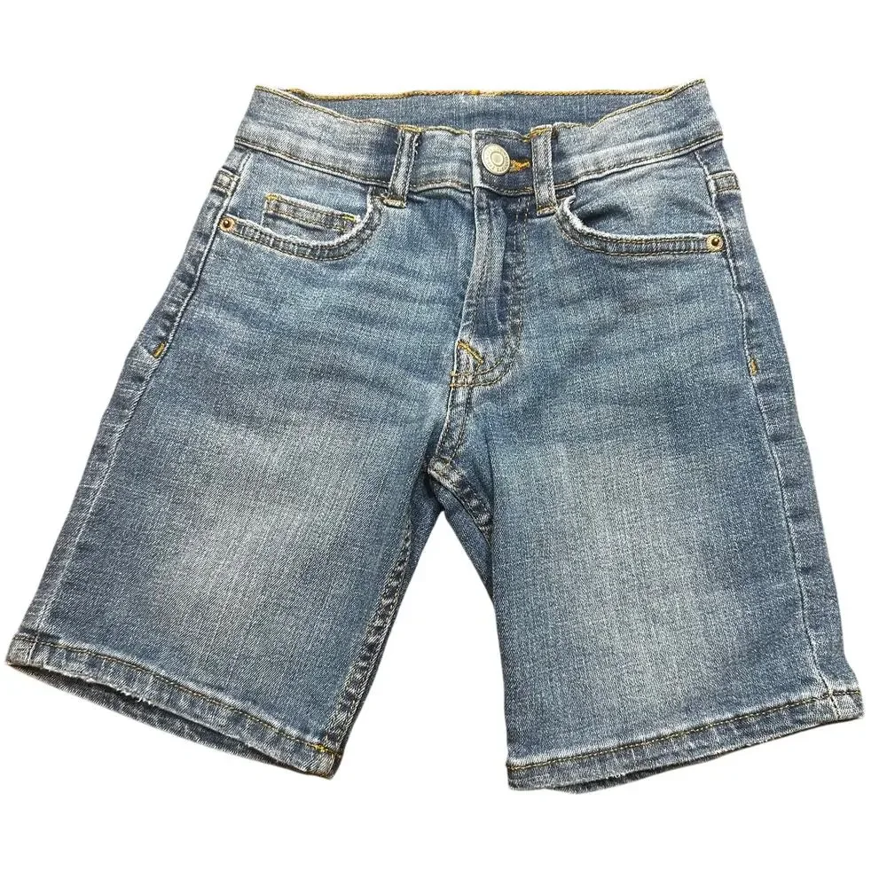 Zara Kids Shorts sz 7 Jean Shorts adjustable waist tabs